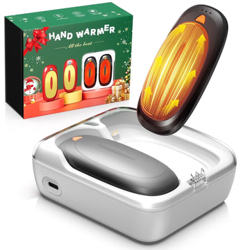 Yankucat Rechargeable Hand Warmers with Charge Case, 2 packs 14,000mAh Electric Hand Warmer, Reusable Portable Pocket Heater for Camping