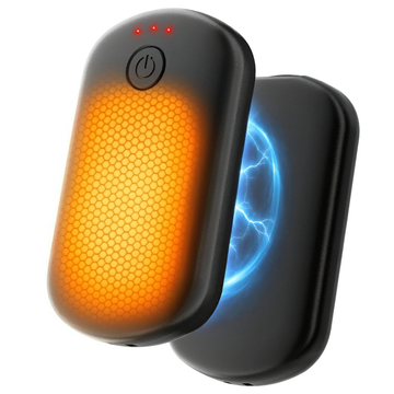 Pocket Size Hand Warmers Rechargeable 2 Pack, 6000mAh Electric Hand Warmers for 3 Settings Fast Heating Handwarmers up to 131℉ for Outdoor, Hunting, Camping