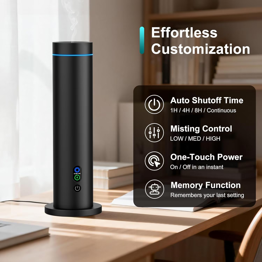 Fimilo Waterless Scent Diffuser - 2000 Sq Ft Coverage, Hotel Scent Diffuser, Essential Oil Diffuser Large Room, Included 5 Scent Oils, Remote Control