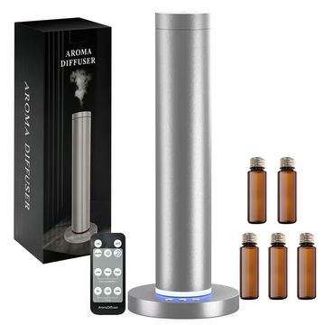 Fimilo Waterless Scent Diffuser - 2000 Sq Ft Coverage, Hotel Scent Diffuser, Essential Oil Diffuser Large Room, Included 5 Scent Oils, Remote Control